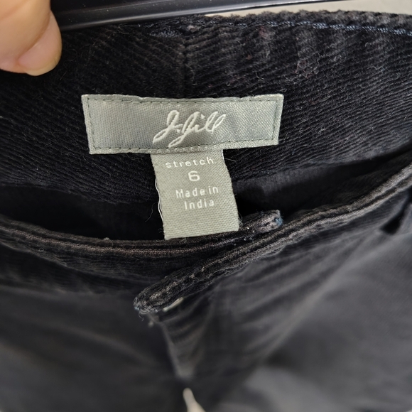 J. Jill Women's Black Stretch Corduroy Pants Sz 6 High Rise Straight Leg - Picture 6 of 12